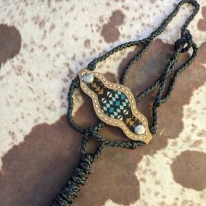 Mule tape bronc halter